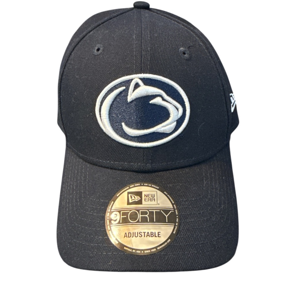 New Era Penn State Nittany Lions 9FORTY Adjustable Hat Navy‎ One Size- NWOT
